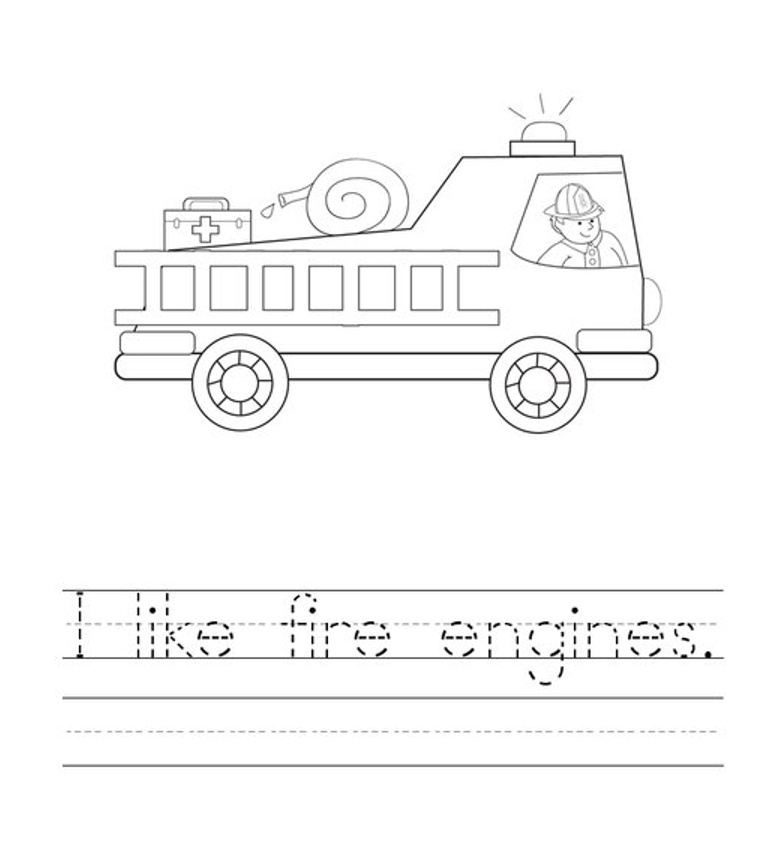 firetruck worksheet 